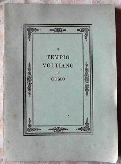 Il Tempio Voltiano In Como - copertina