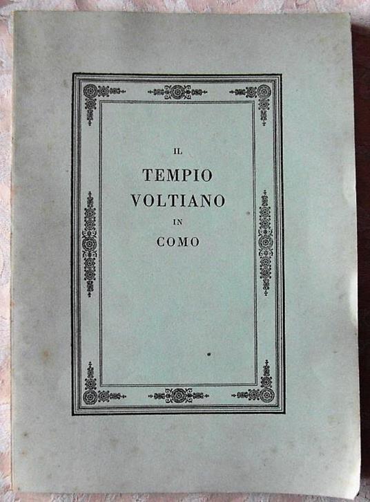 Il Tempio Voltiano In Como - copertina