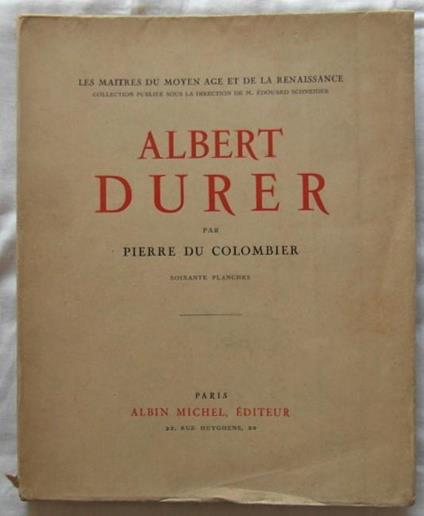 Albert Durer - Pierre du Colombier - copertina