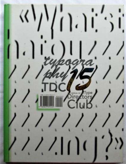 Typography 15. The Annual Of The Type Directors Club - copertina
