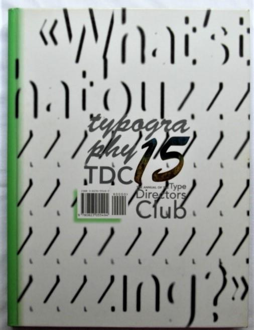 Typography 15. The Annual Of The Type Directors Club - copertina