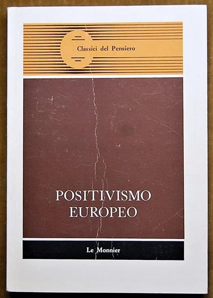 Positivismo Europeo - Antimo Negri - copertina