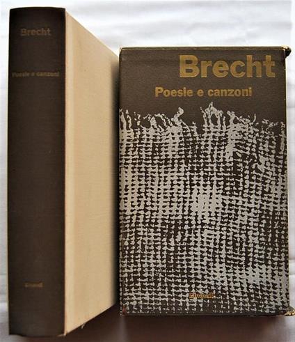 Poesie E Canzoni - Bertolt Brecht - copertina