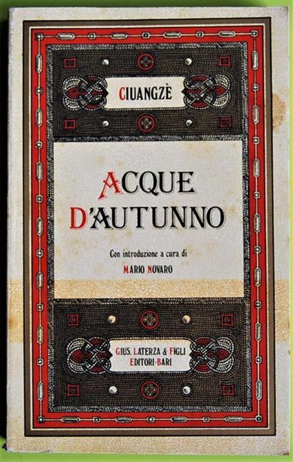 Acque D'autunno - copertina