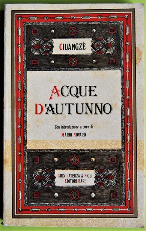 Acque D'autunno - copertina