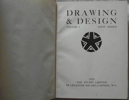 Drawing And Design. Volume 1 (New Series) - copertina