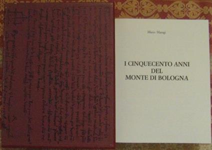I Cinquecento Anni Del Monte Di Bologna - Mario Maragi - copertina
