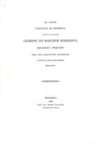 Al nuovo vescovo di Modena Monsignore Giuseppe de' Marchesi Sommariva omaggio poetico pel suo solenne ingresso fatto il XXIX settembre 1824