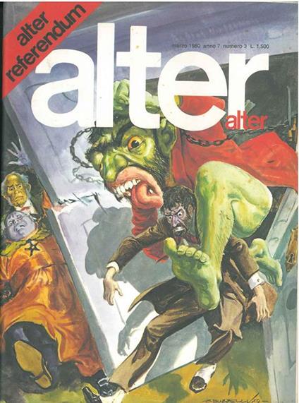 Alter alter, marzo 1980, anno 7, numero 3. Alter referendum - copertina