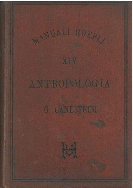 Antropologia - Giovanni Canestrini - copertina
