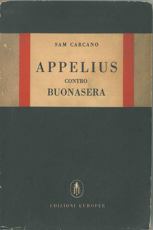 Appelius contro Buonasera - Sam Carcano - copertina
