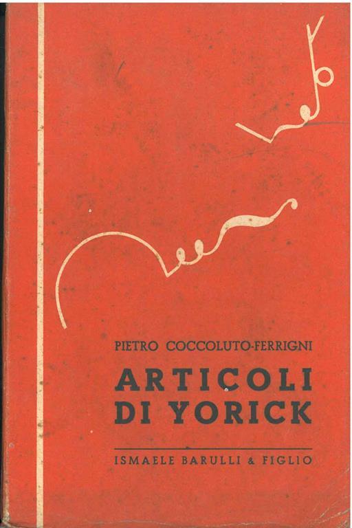 Articoli di Yorick - Pietro Coccoluto Ferrigni - copertina