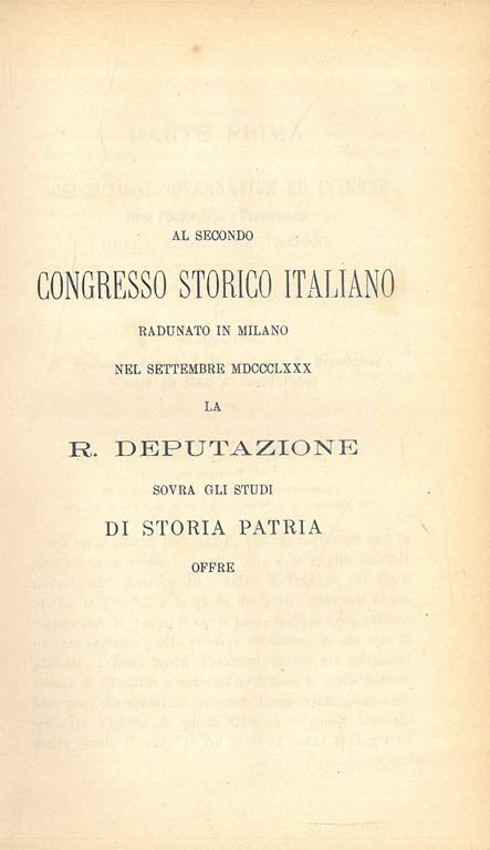 Atti della R. Deputazione sovra gli studi di storia patria per le antiche provincie e la Lombardia dalla sua fondazione (20 aprile 1833) al 1° agosto 1880 - copertina