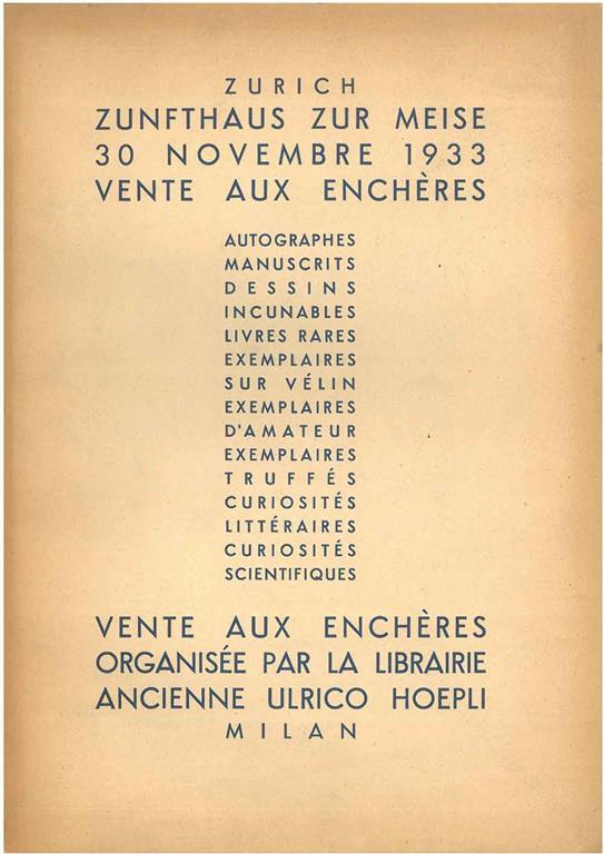 STUDIO BIBLIOGRAFICO ORFEO LIBRERIA ANTIQUARIA S.A.S.