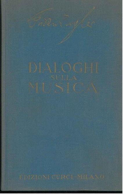 Dialoghi sulla musica - Wilhelm Furlwangler - copertina