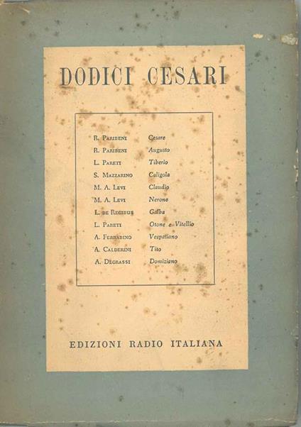Dodici Cesari - Roberto Paribeni - copertina