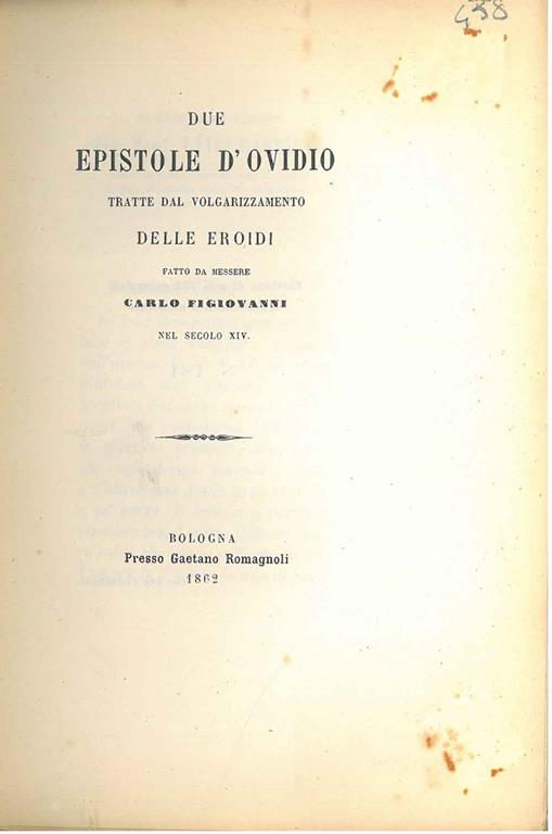 STUDIO BIBLIOGRAFICO ORFEO LIBRERIA ANTIQUARIA S.A.S.