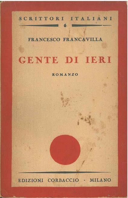 Gente di ieri - Francesco Francavilla - copertina
