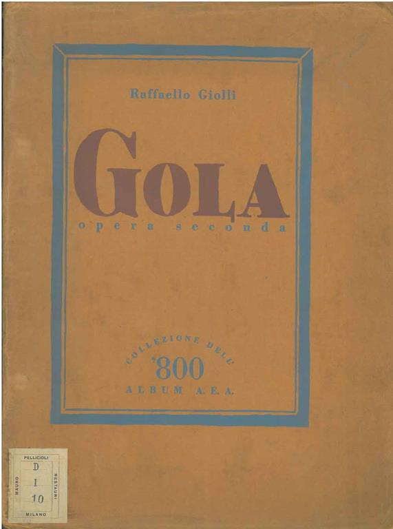 STUDIO BIBLIOGRAFICO ORFEO LIBRERIA ANTIQUARIA S.A.S.