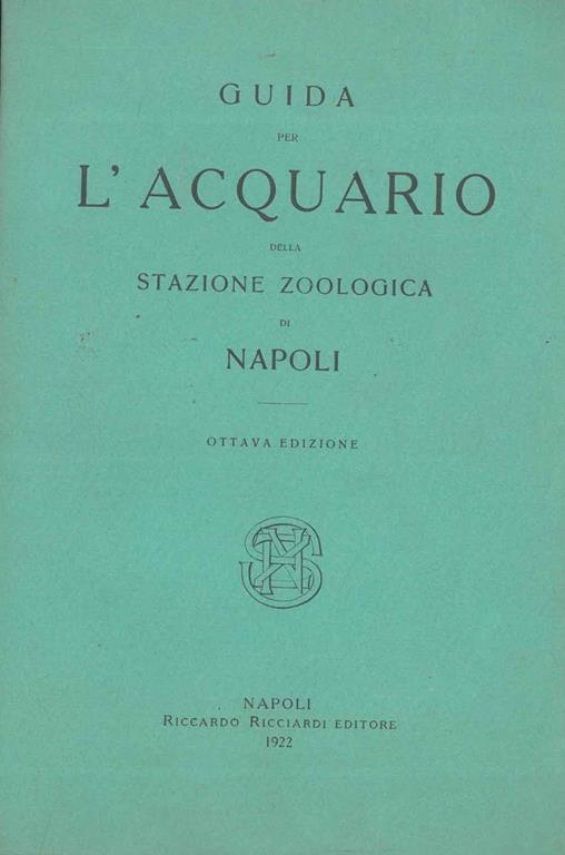 Guida per l'acquario della stazione zoologica di Napoli - copertina