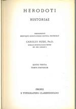Historiae. Recognovit brevique adnotatione critica instruixit Carolus Hude... (Libri V-IX). Editio tertia tomus posterior A cura di C. Hude