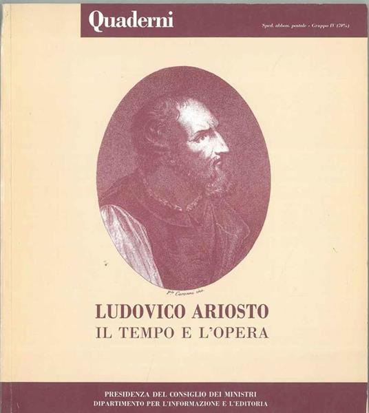 Ludovico Ariosto. Il tempo e l'opera - copertina