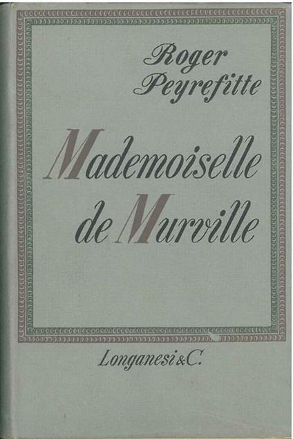 Mademoiselle de Murville - Roger Peyrefitte - copertina