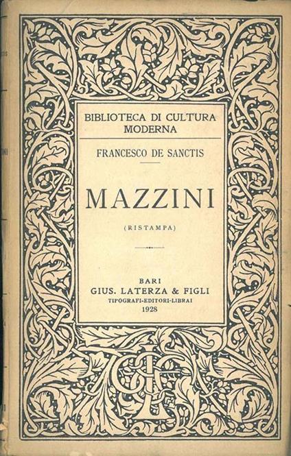 Mazzini. Cinque lezioni - Francesco De Sanctis - copertina
