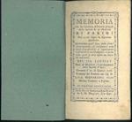 Memoria che ha riportato il premio proposto dalla Società R. di Medicina di Parigi nel 1776 sopra la seguente questione. Determinar quali sono, nelle febbri esantematiche, le circostanze, nelle quali è preferibile il regolamento rinfrescativo al risc