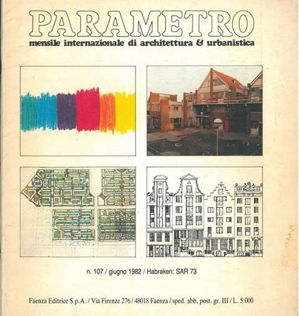 Parametro: mensile internazionale di architettura & urbanistica. N. 107, 1982Habraken: SAR 73 - copertina