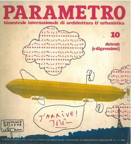 Parametro: mensile internazionale di architettura e urbanistica. N. 10, 1972. Detroit (e digressioni) - copertina