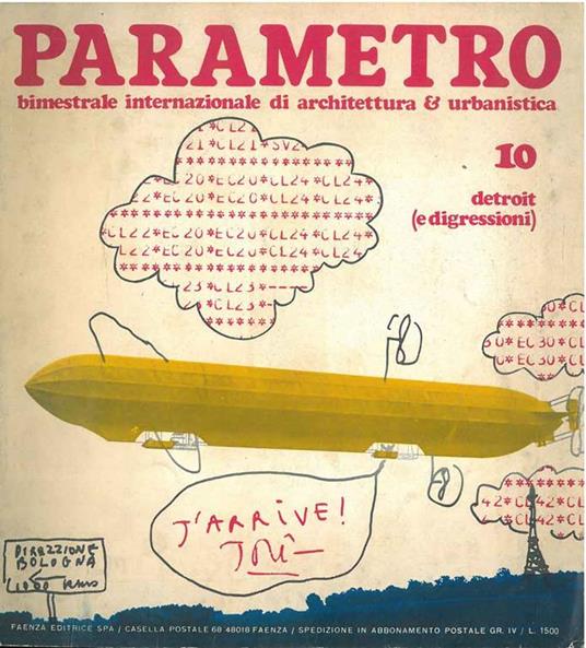 Parametro: mensile internazionale di architettura e urbanistica. N. 10, 1972. Detroit (e digressioni) - copertina