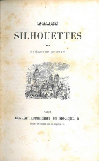 Paris - Silhouettes - Clémence Robert - copertina