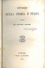 Pensieri sulla storia d'Italia. Studi