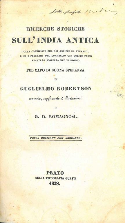 STUDIO BIBLIOGRAFICO ORFEO LIBRERIA ANTIQUARIA S.A.S.