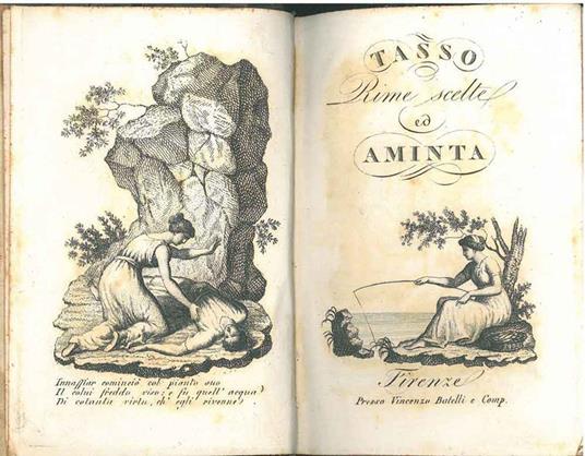 Rime scelte ed Aminta - Torquato Tasso - copertina