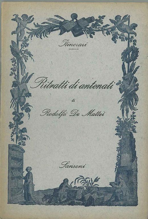 Ritratti di antenati - Rodolfo De Mattei - copertina