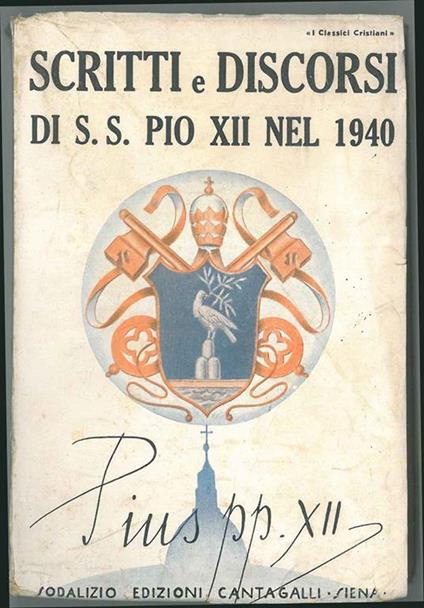Scritti e discorsi di S. S. Pio xii nel 1940 - xii Pio - copertina