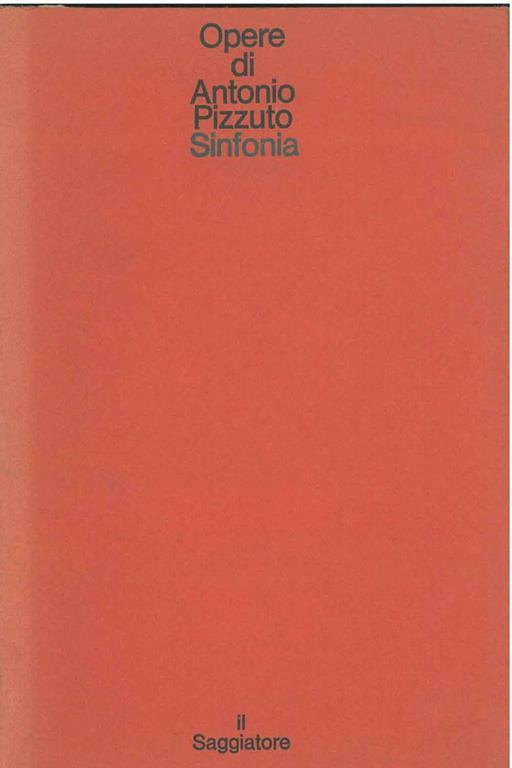 Sinfonia - Antonio Pizzuto - copertina