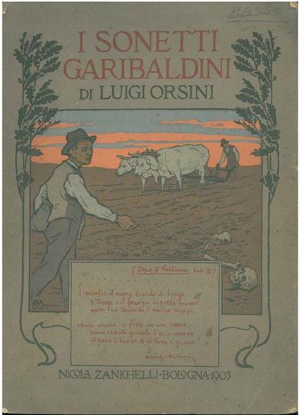 Sonetti garibaldini. Roma - Sicilia - Mentana - Luigi Orsini - copertina