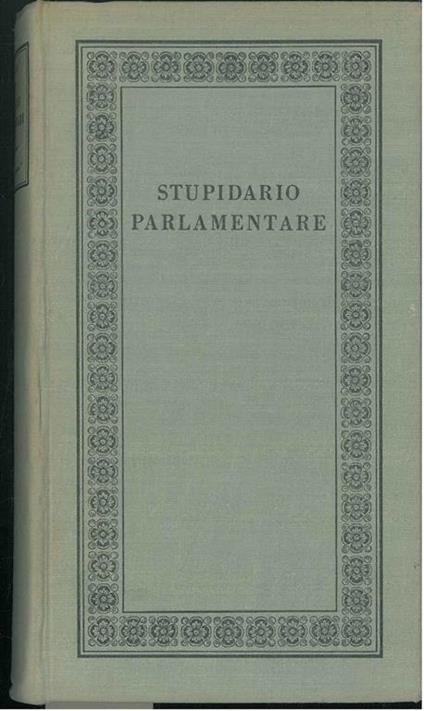 Stupidario parlamentare - Luciano Cirri - copertina