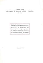 Sugli effetti della sistemazione dell'alveo di magra del Po in relazione alla difesa idraulica e e alla navigabilità del fiume