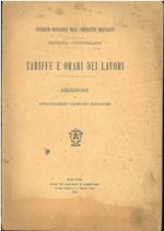 Tariffe e orari dei lavori. Congresso romagnolo delle cooperative braccianti. Bologna, ottobre 1905