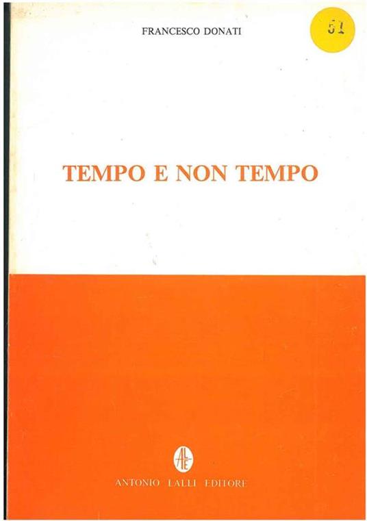 Tempo e non tempo - Francesco Donati - copertina