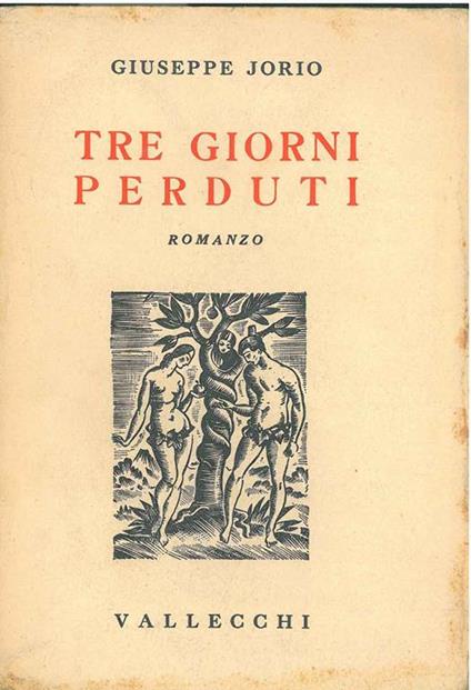 Tre giorni perduti - Giuseppe Jorio - copertina
