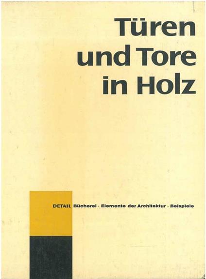 Turen und tore in holz - copertina