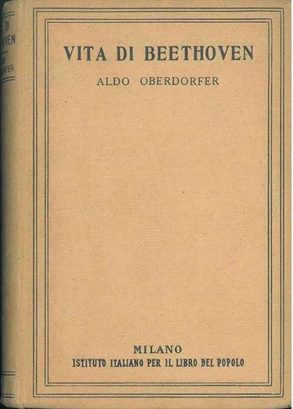 Vita di Beethoven - Aldo Obeerdorfer - copertina