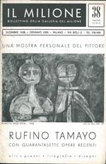 Una mostra personale del pittore Rufino Tamayo con quarantasette opere recenti Bollettino della Galleria Il Milione n. 38