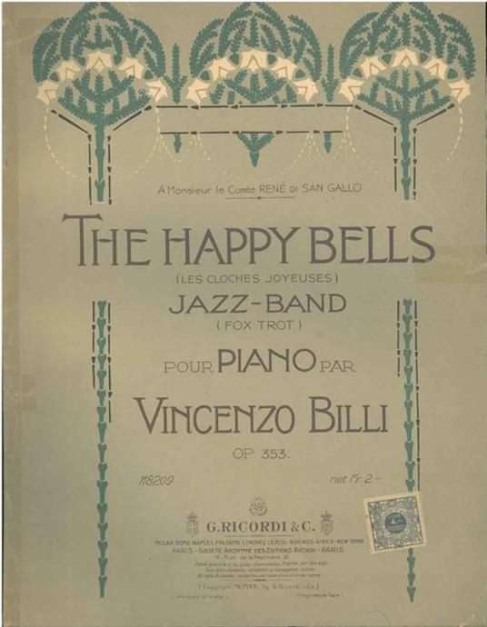 The Happy bells (Les cloches joyeuses). Jazz Band - Vincenzo Billi - copertina