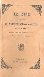 Le cene ed altre prose ... detto il Lasca riscontrate sui migliori codici. Commedie... riscontrate sui migliori codici A cura di P. Fanfani